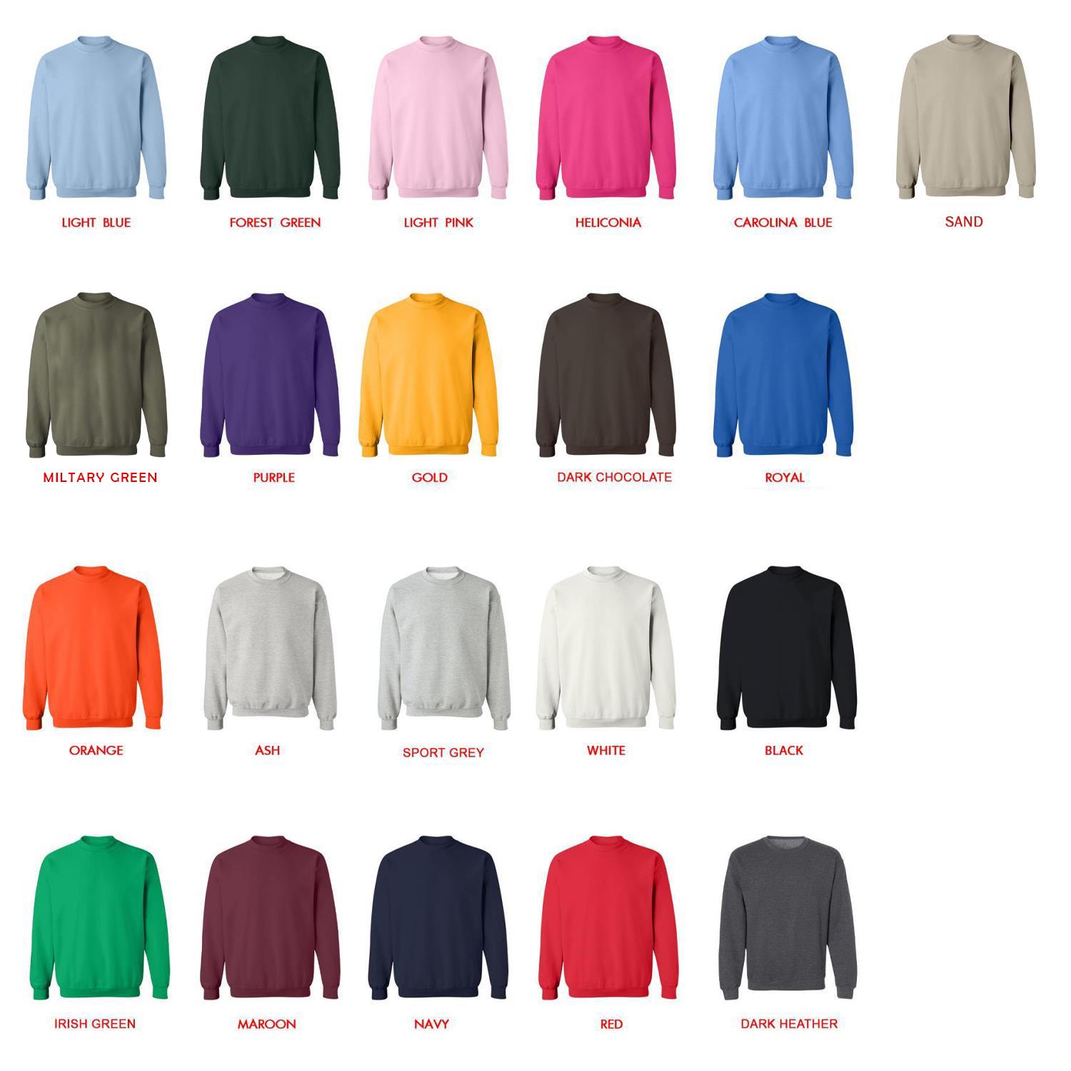 sweatshirt color chart - Car Seat Headrest Store